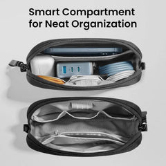 Electronics Organizer Travel Case, Cable Organizer for Essentials,  Storage for Cord, Phone, Cables, Airpods, USB Flash Drive