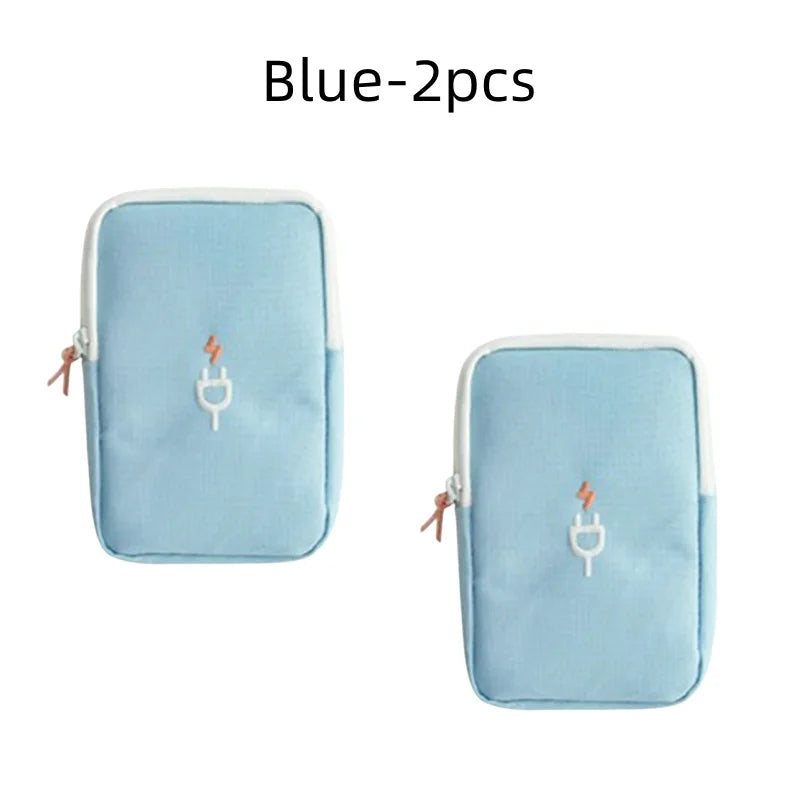 Travel Gadget Organizer Bag Portable digital cable bag Electronics Accessories Storage Carrying Case Pouch for USB power Bank