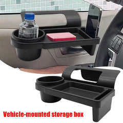 Car Organizer Box With Cup Holder Drink Holder Side Door Window Phone Slot Hanging Storage Rack For Vehicle Interior Accessories