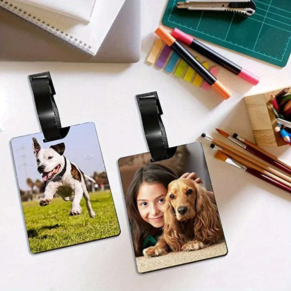 Customized Personal Photo Luggage Tag Can Be Used for Backpacks Suitcases Stylish Design Perfect Gift for Holidays and Birthdays