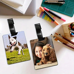 Customized Personal Photo Luggage Tag Can Be Used for Backpacks Suitcases Stylish Design Perfect Gift for Holidays and Birthdays